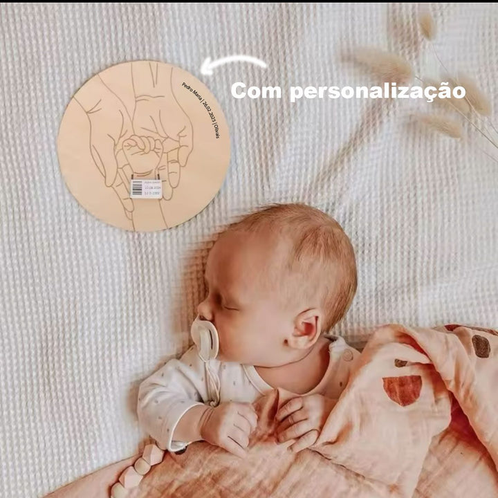 Placa Personalizada para Pulseira de Maternidade