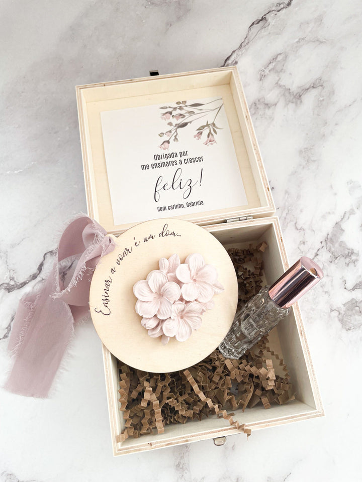 Caixa Convite de Batizado Aromático e Personalizado – Para Momentos que Ficam na Memória