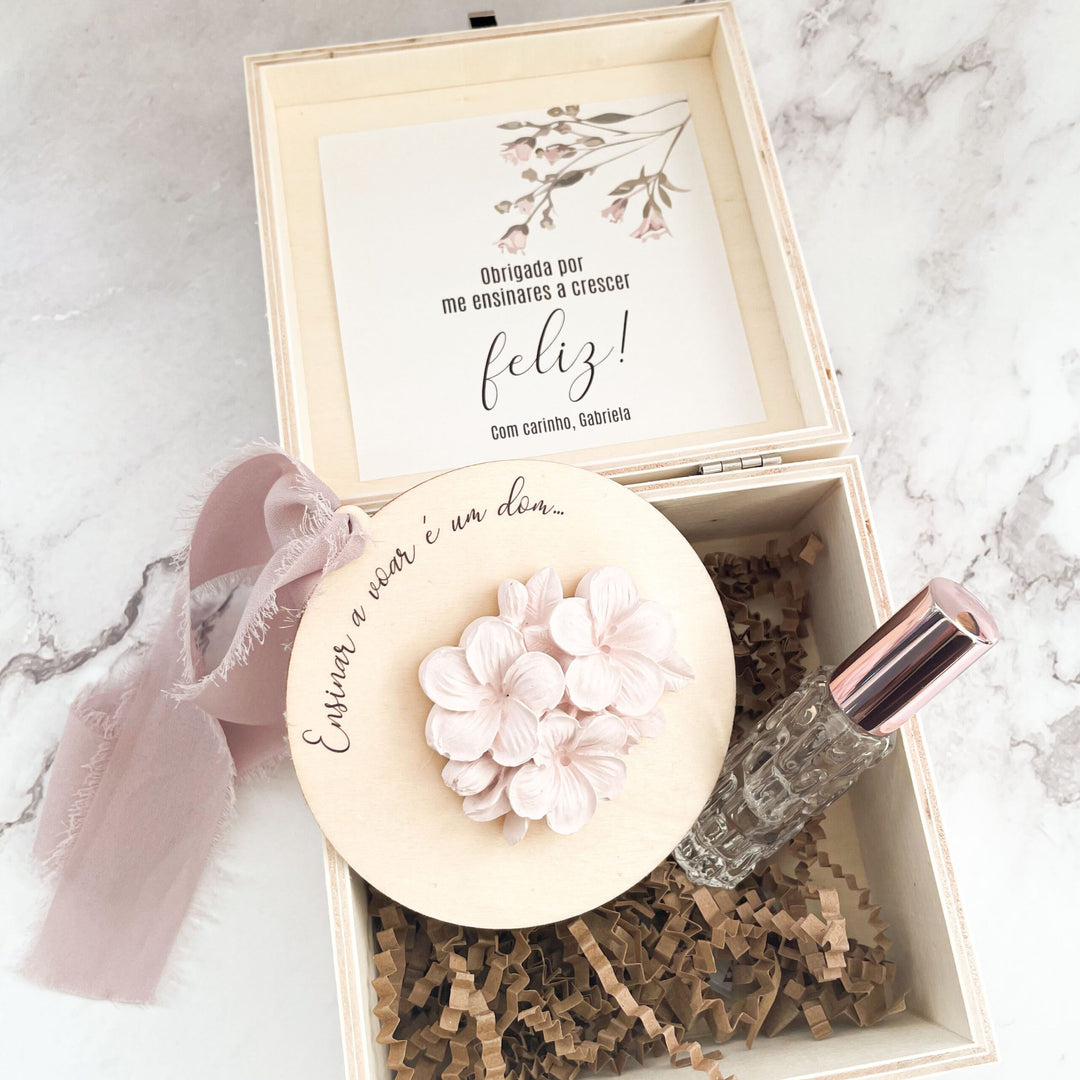 Caixa Convite de Batizado Aromático e Personalizado – Para Momentos que Ficam na Memória