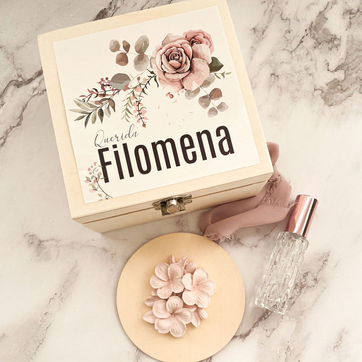 Caixa Convite de Casamento Aromático e Personalizado – Para Momentos que Ficam na Memória