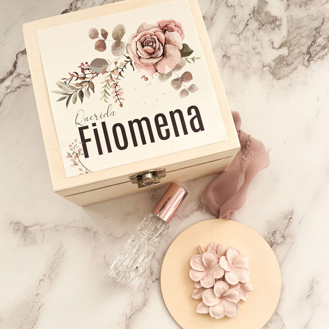 Caixa Convite de Casamento Aromático e Personalizado – Para Momentos que Ficam na Memória
