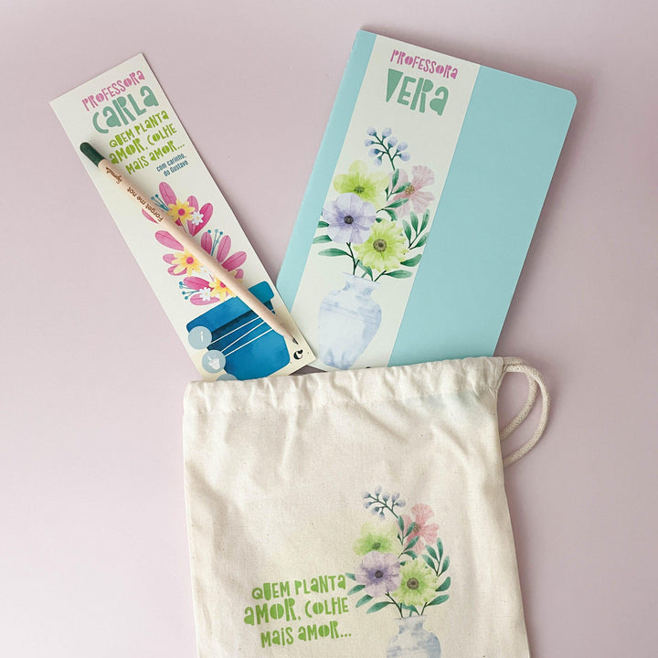 Kit "Quem planta Amor colhe amor" (Sugestão Presente Educadora/Professora)