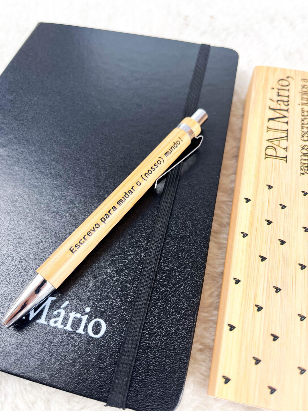 Conjunto de Canetas em Bambu para o Dia do Pai: Uma Homenagem Personalizada