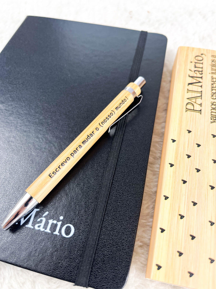 Conjunto de Canetas em Bambu para o Dia do Pai: Uma Homenagem Personalizada