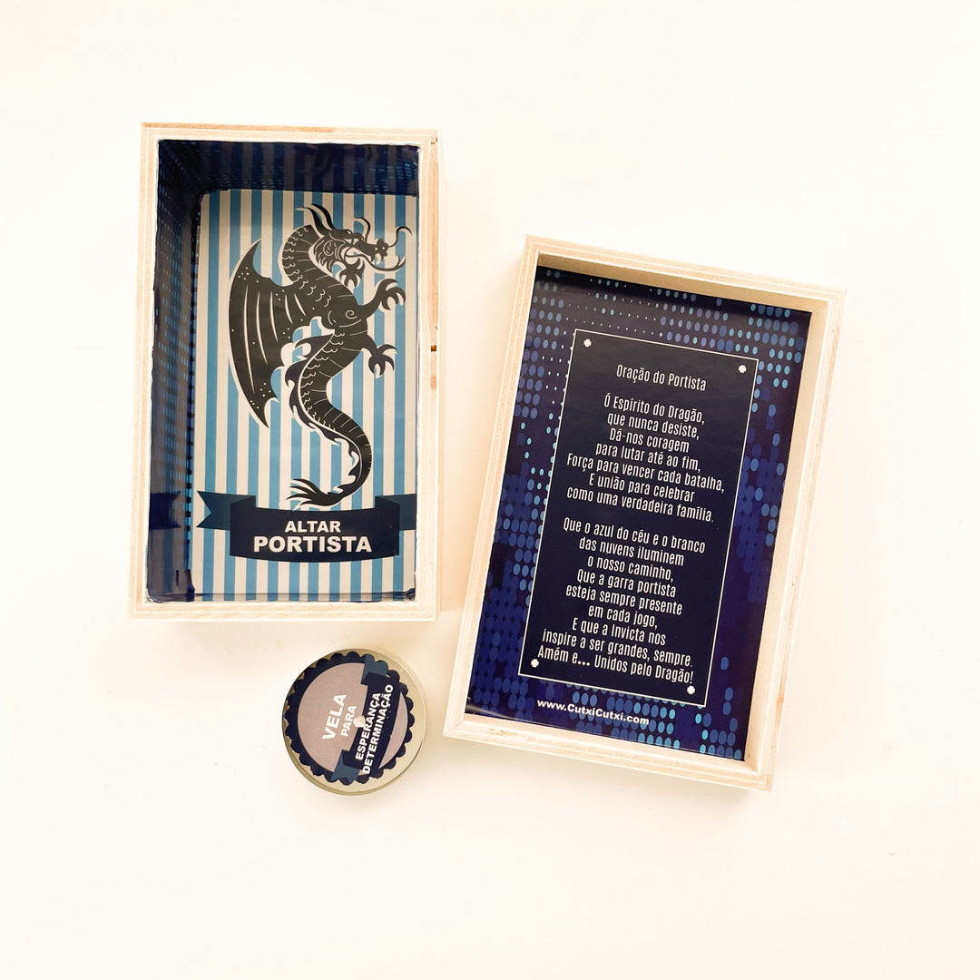 Altar do Portista – Força e Fé do Dragão 🔵⚪
