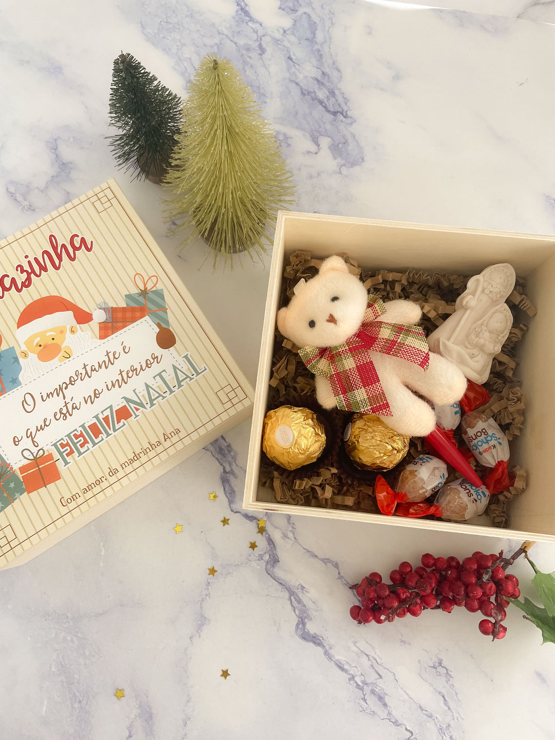 Caixa Desejos Doces de Natal | Pai Natal