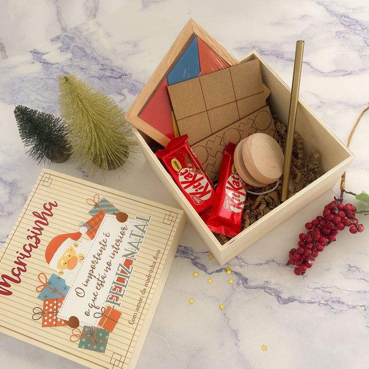 Caixa de Natal JOGOS tradicionais | Pai Natal