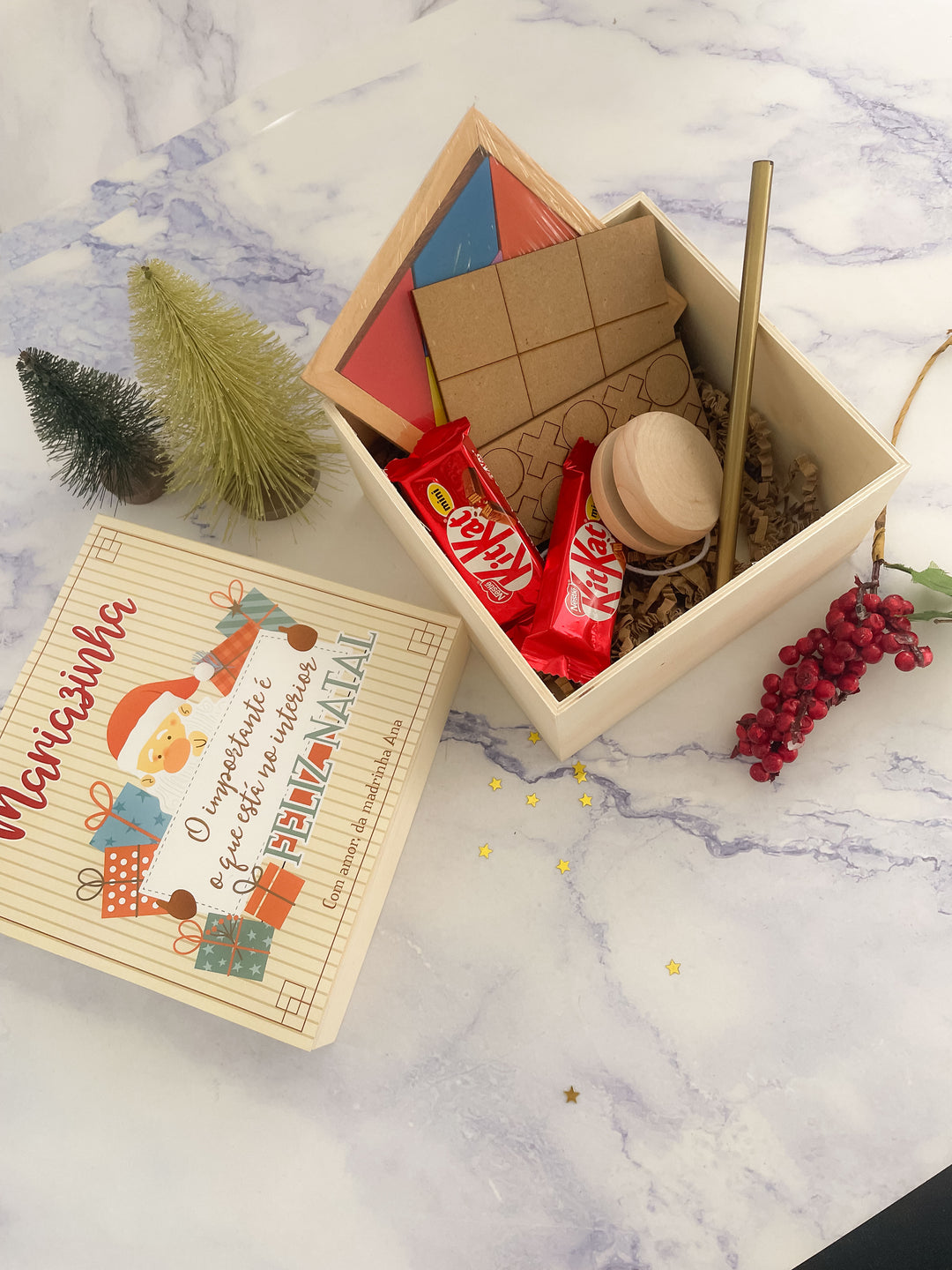 Caixa de Natal JOGOS tradicionais | Pai Natal