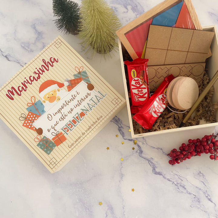 Caixa de Natal JOGOS tradicionais | Pai Natal