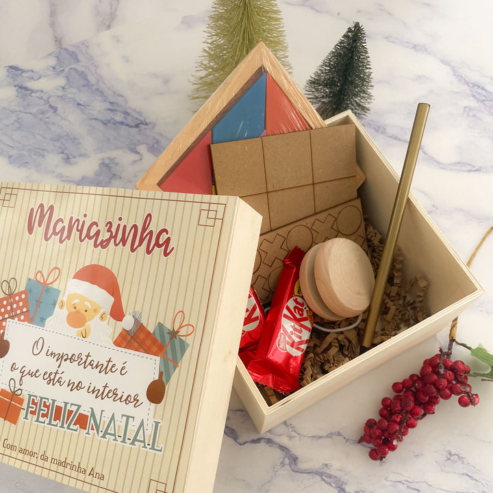 Caixa de Natal JOGOS tradicionais | Pai Natal