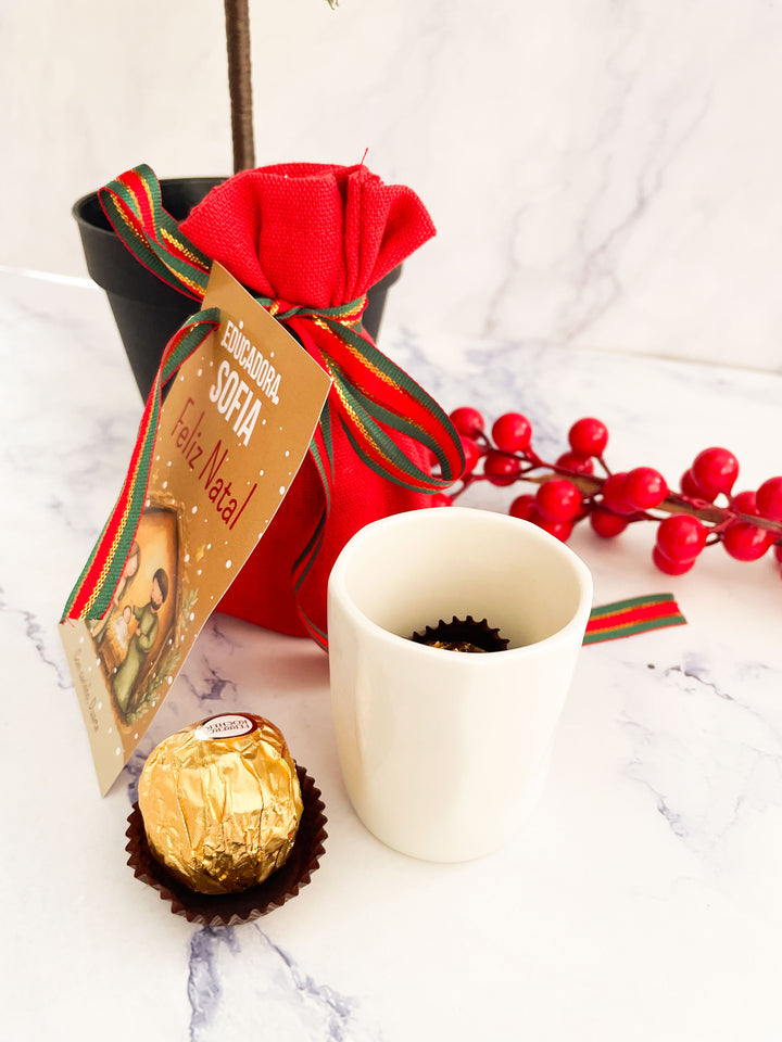 Saquinho de Natal  ☕🍫 Café e Chocolate | Presente de Natal