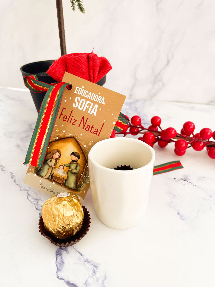 Saquinho de Natal  ☕🍫 Café e Chocolate | Presente de Natal