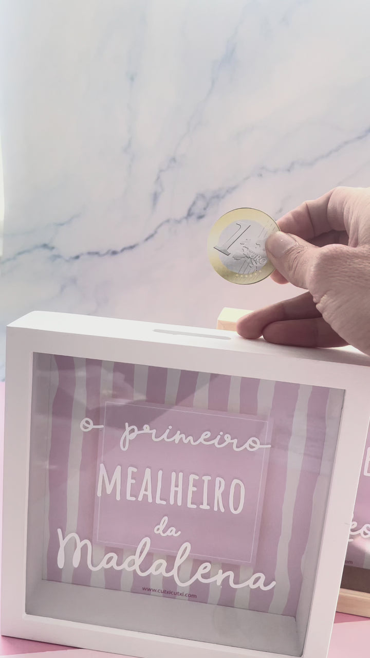 Mealheiro Personalizado com Nome para Bebé e Criança