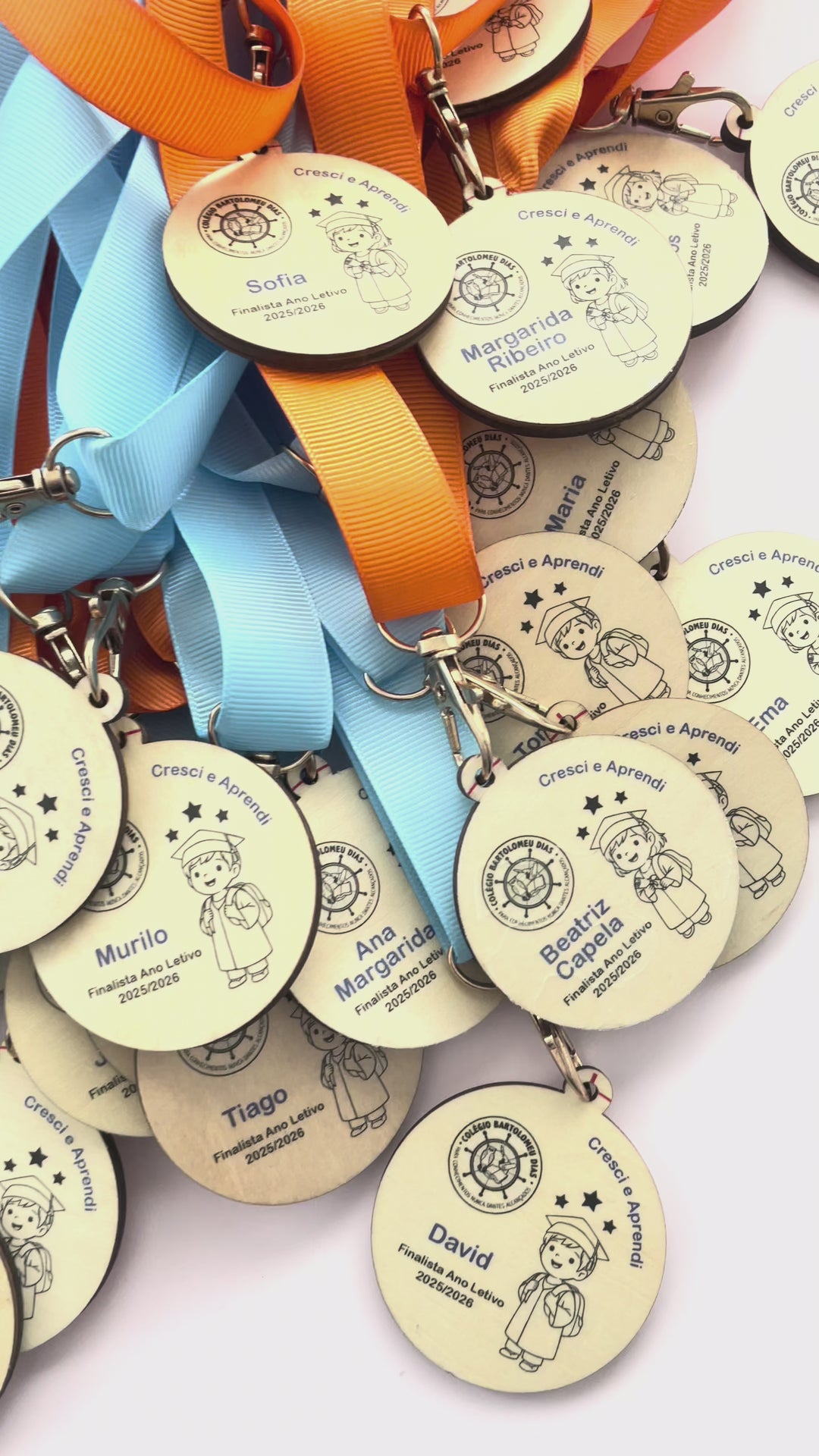 Medalha Personalizada Finalistas - Menino e Menina