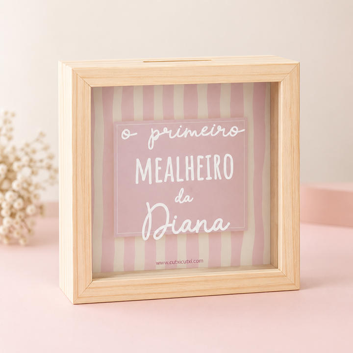 Mealheiro Personalizado com Nome para Bebé e Criança