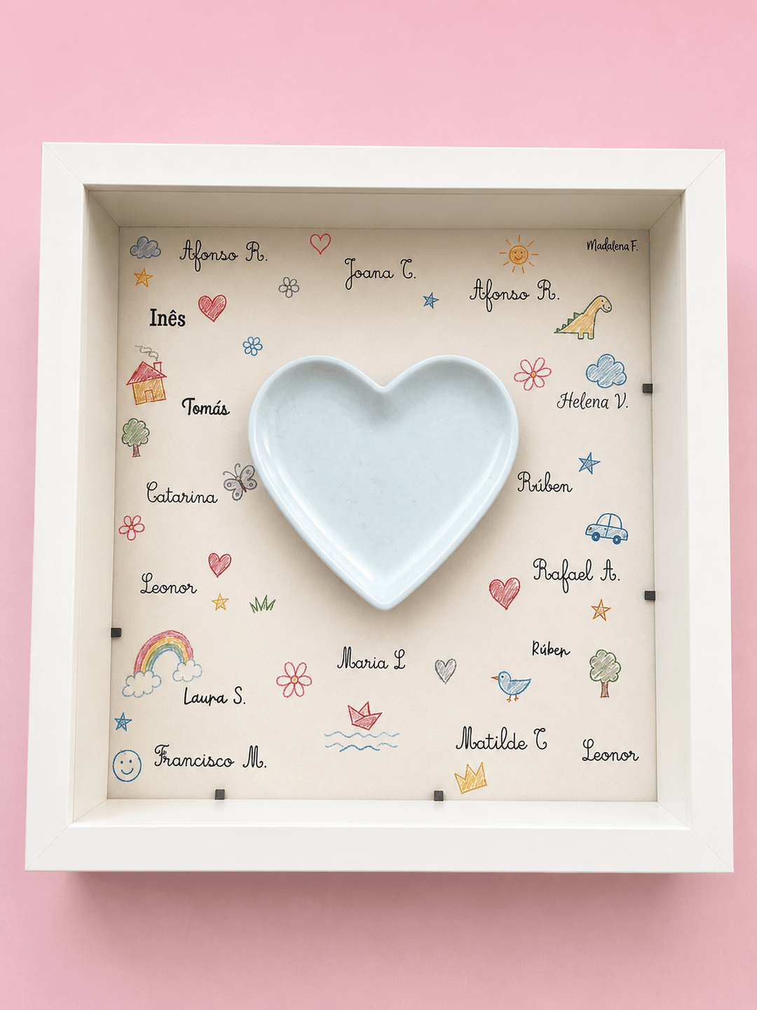 Quadro com Alma — Coração de Turma - Cutxi Cutxi - Presentes Personalizados
