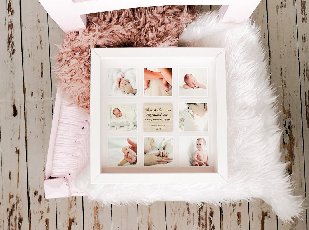 Quadro de Memórias com Fotos (Sugestão Presente) - Cutxi Cutxi - Presentes Personalizados