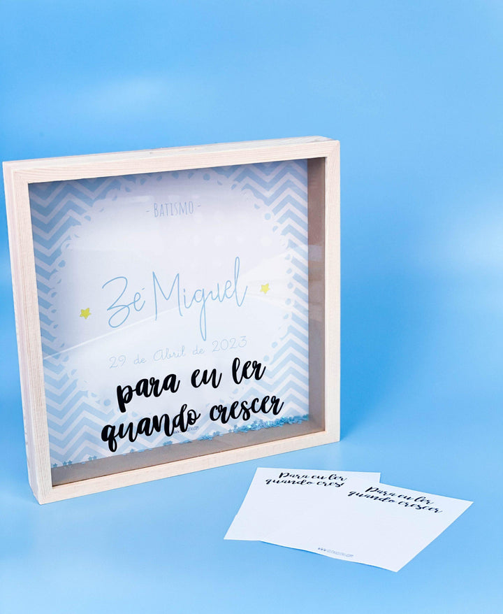 quadro de mensagens para eu ler quando crescer sugestão de presente para batizado memórias -1