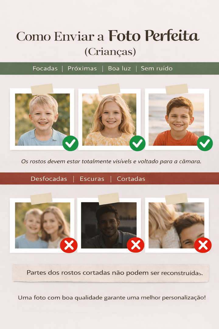 Quadro de nascimento com fotos SCRABLE - Cutxi Cutxi - Presentes Personalizados