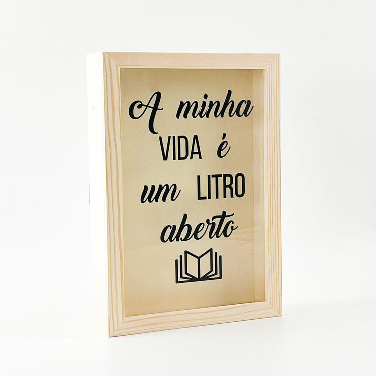 Quadro Guarda Rolhas ou Caricas Memórias - Cutxi Cutxi - Presentes Personalizados