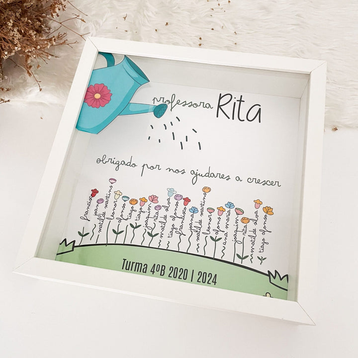 Quadro Jardim de flores | Um Presente Único da Turma - Cutxi Cutxi - Presentes Personalizados