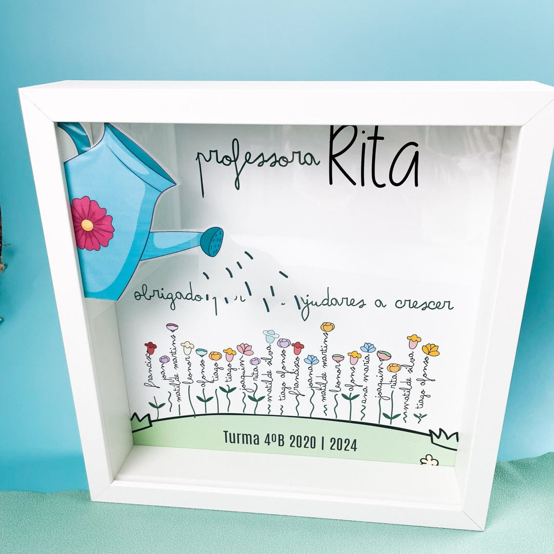 Quadro Jardim de flores | Um Presente Único da Turma - Cutxi Cutxi - Presentes Personalizados