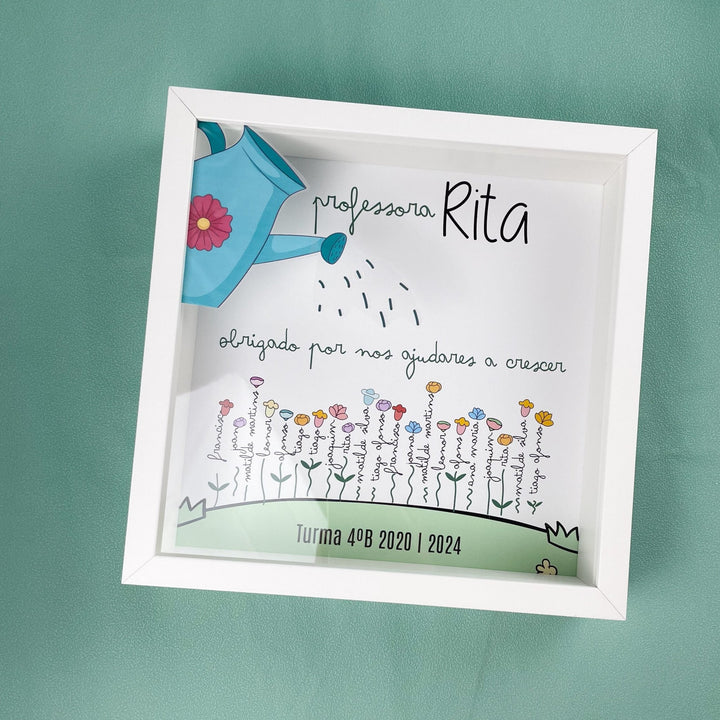 Quadro Jardim de flores | Um Presente Único da Turma - Cutxi Cutxi - Presentes Personalizados