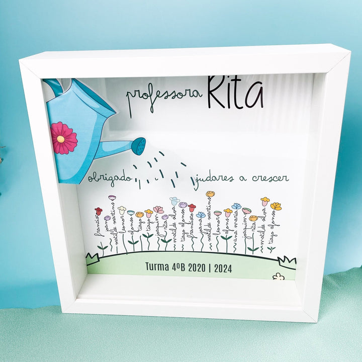 Quadro Jardim de flores | Um Presente Único da Turma - Cutxi Cutxi - Presentes Personalizados