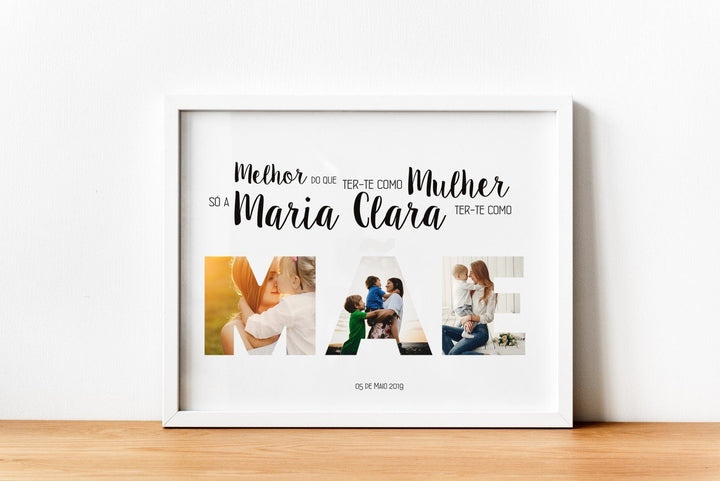 Quadro Mãe | Avó | Pai | Avô | Tio | Tia, Melhor do que ter - te como... (Sugestão Presente) - Cutxi Cutxi - Presentes Personalizados