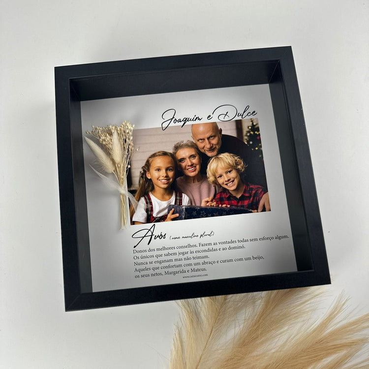 Quadro Moldura AVÓS Significado e Nome - Dia dos avós - Cutxi Cutxi - Presentes Personalizados