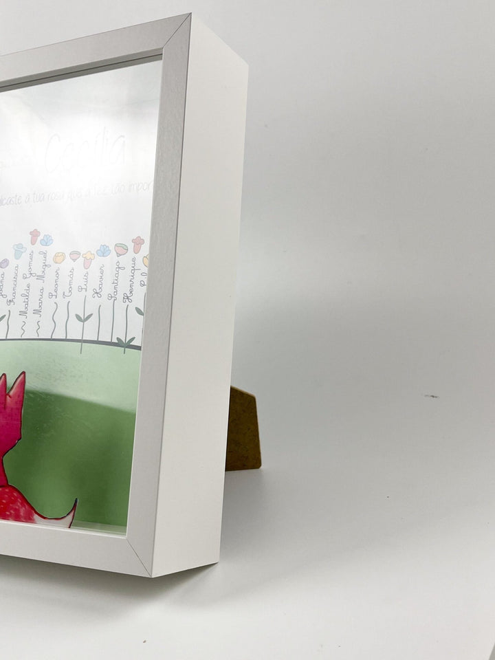 Quadro O Principezinho e a suas Rosas   - Um Presente Único da Turma - Cutxi Cutxi - Presentes Personalizados