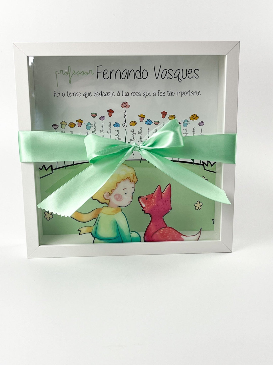 Quadro O Principezinho e a suas Rosas   - Um Presente Único da Turma - Cutxi Cutxi - Presentes Personalizados