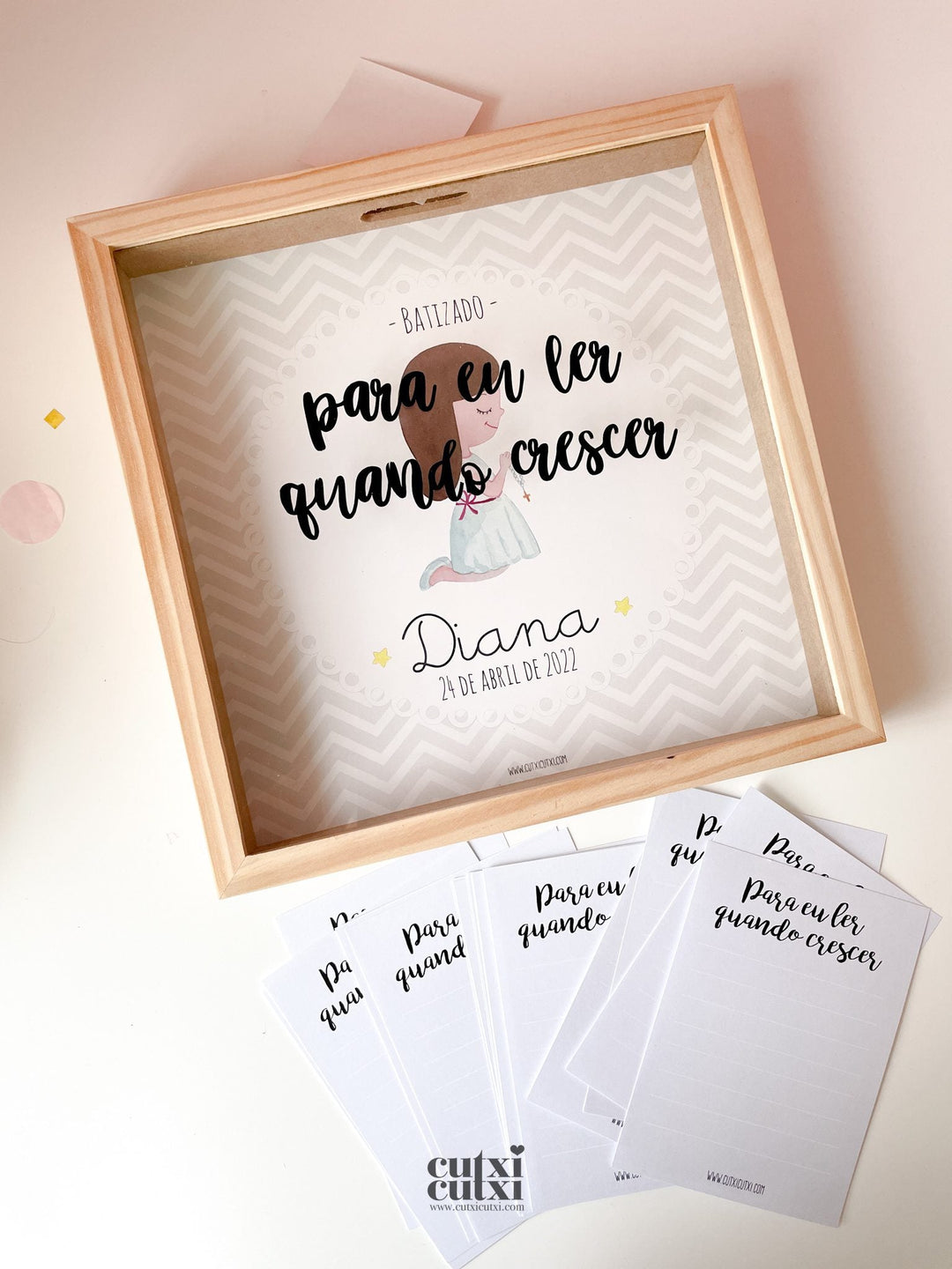 Quadro para Mensagens (Ideal para Livro de Honra) - Cutxi Cutxi - Presentes Personalizados