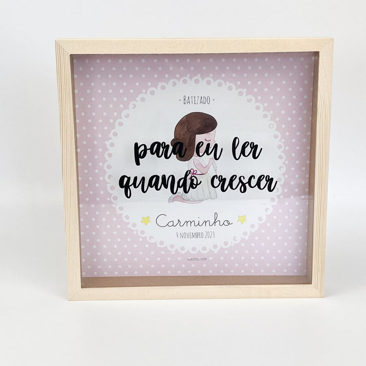 Quadro para Mensagens (Ideal para Livro de Honra) - Cutxi Cutxi - Presentes Personalizados