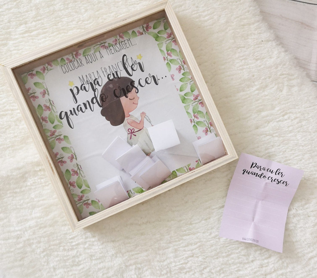 Quadro para Mensagens (Ideal para Livro de Honra) - Cutxi Cutxi - Presentes Personalizados