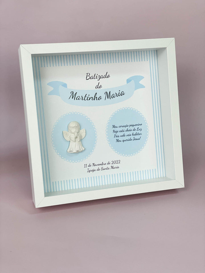 Quadro Sacramento personalizado com Nome e Anjinho