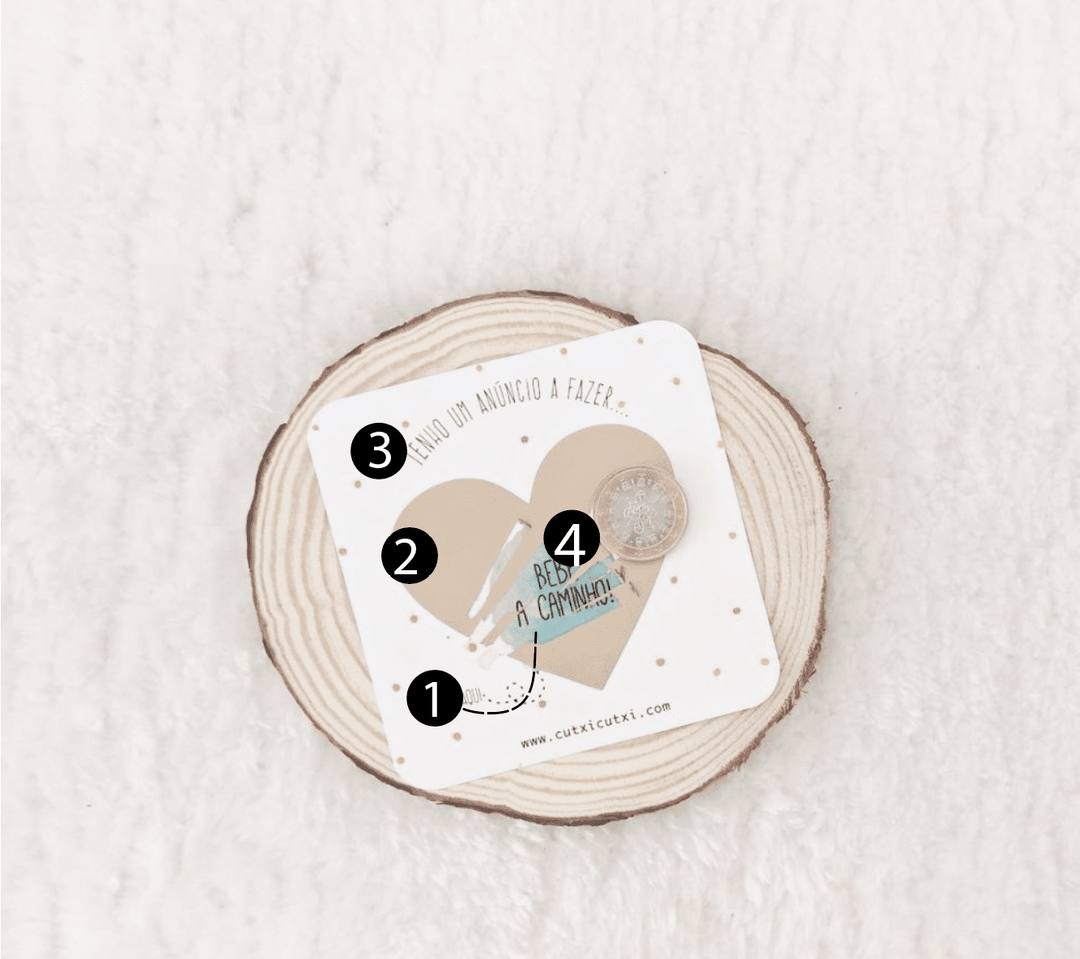 Raspadinha com Caixa - Aguarela Azul - Cutxi Cutxi - Presentes Personalizados