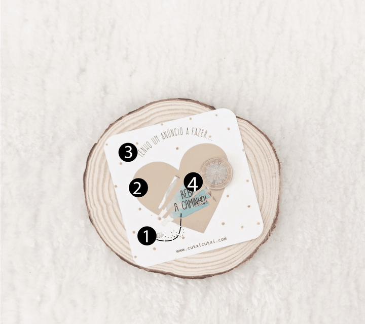 Raspadinha com Caixa - Aguarela Azul - Cutxi Cutxi - Presentes Personalizados