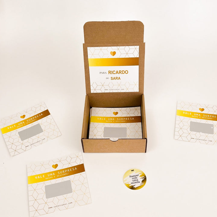 Raspadinhas A ESCOLHA É SUA - Presente Namorados - Cutxi Cutxi - Presentes Personalizados