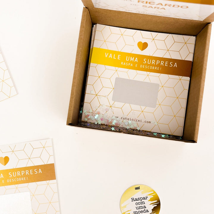 Raspadinhas AMOR - Presente Dia dos Namorados - Cutxi Cutxi - Presentes Personalizados