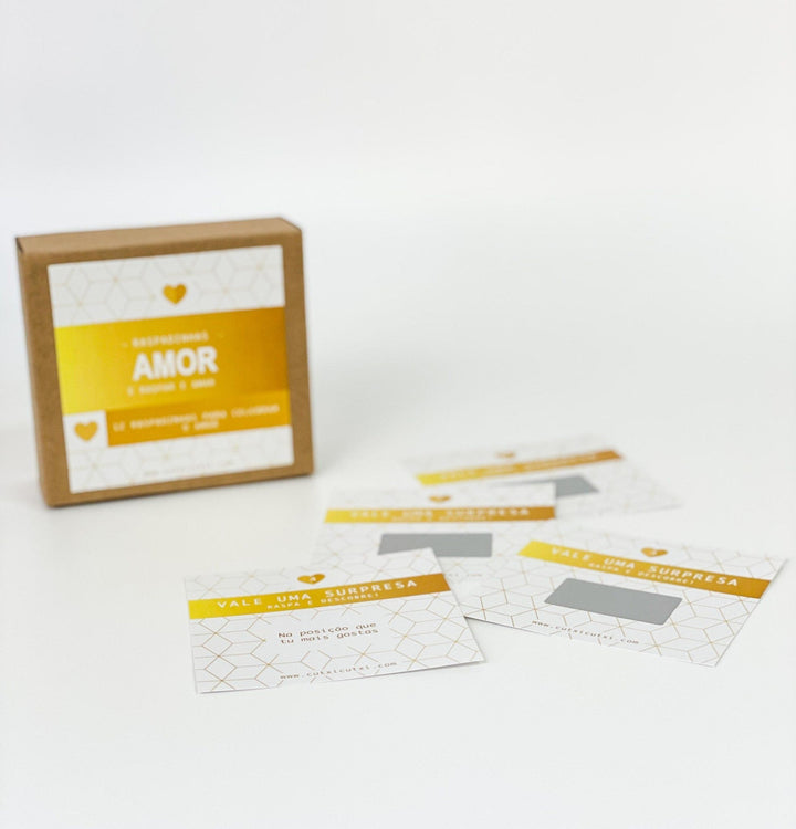 Raspadinhas AMOR - Presente Dia dos Namorados - Cutxi Cutxi - Presentes Personalizados