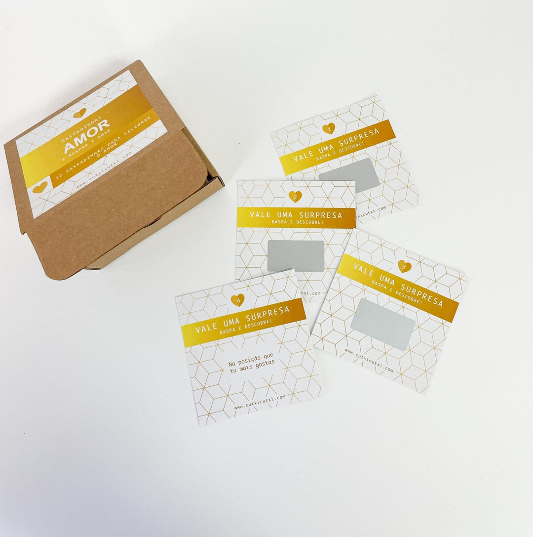 Raspadinhas AMOR - Presente Dia dos Namorados - Cutxi Cutxi - Presentes Personalizados