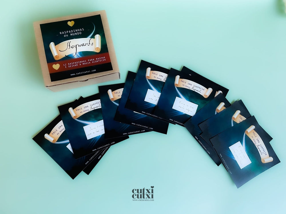 Raspadinhas Hogwards - Presente Namorados - Cutxi Cutxi - Presentes Personalizados