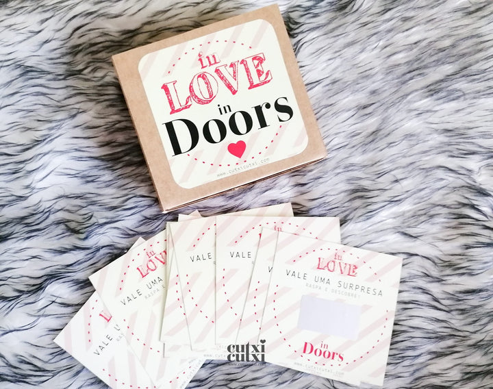 Raspadinhas InLOVE InDOORS - Presente Namorados - Cutxi Cutxi - Presentes Personalizados