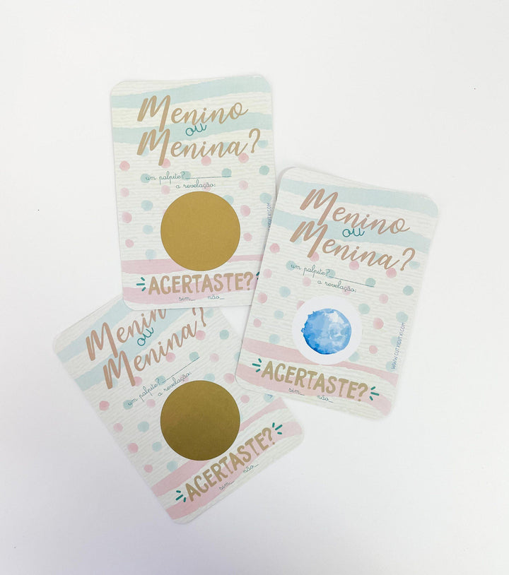 raspadinhas para raspar vale uma surpresa cutxi cutxi revelação de sexo bebé-2