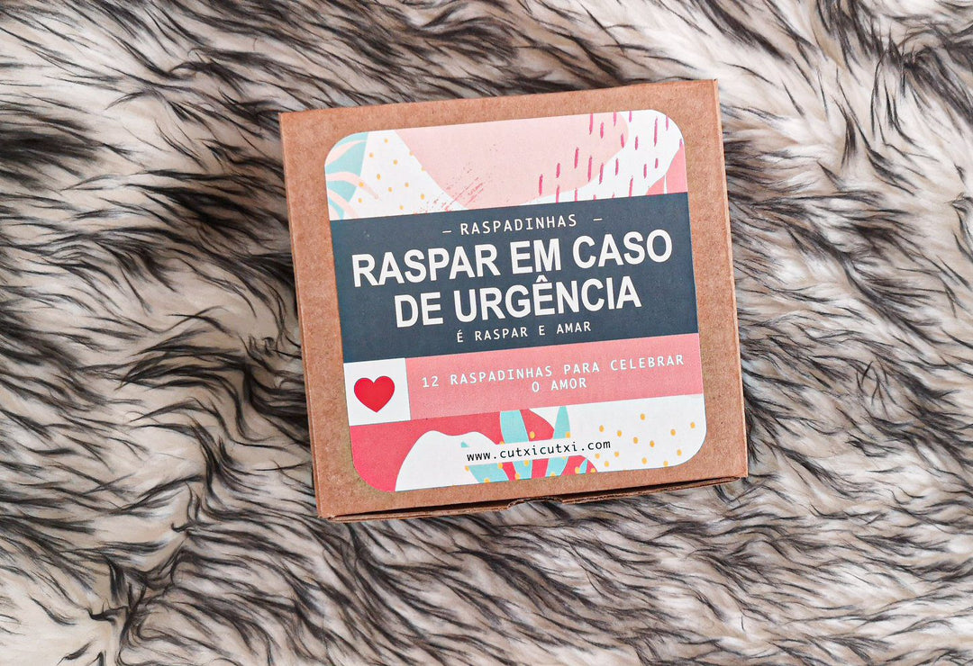 Raspadinhas RASPAR EM CASO DE EMERGÊNCIA - Presente Namorados - Cutxi Cutxi - Presentes Personalizados