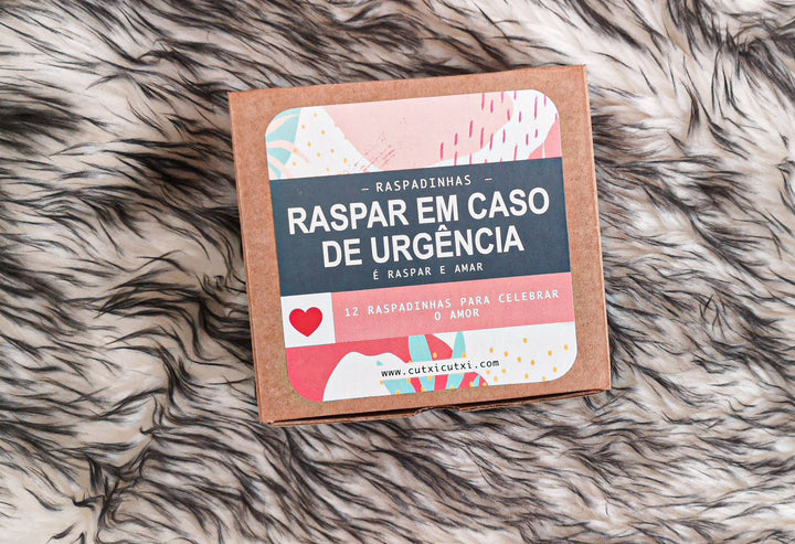 Raspadinhas RASPAR EM CASO DE EMERGÊNCIA - Presente Namorados - Cutxi Cutxi - Presentes Personalizados