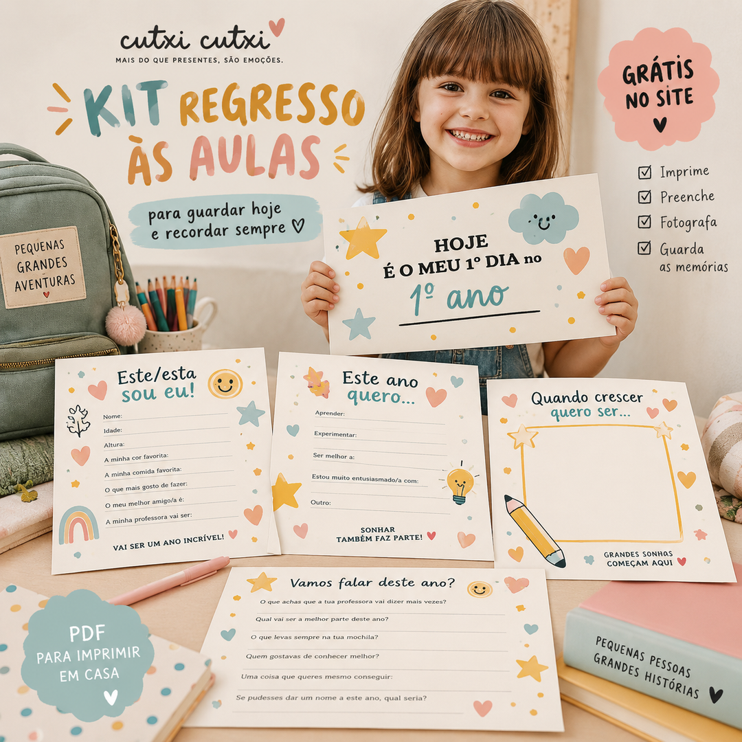 Kit Regresso às Aulas — Imprimível Gratuito