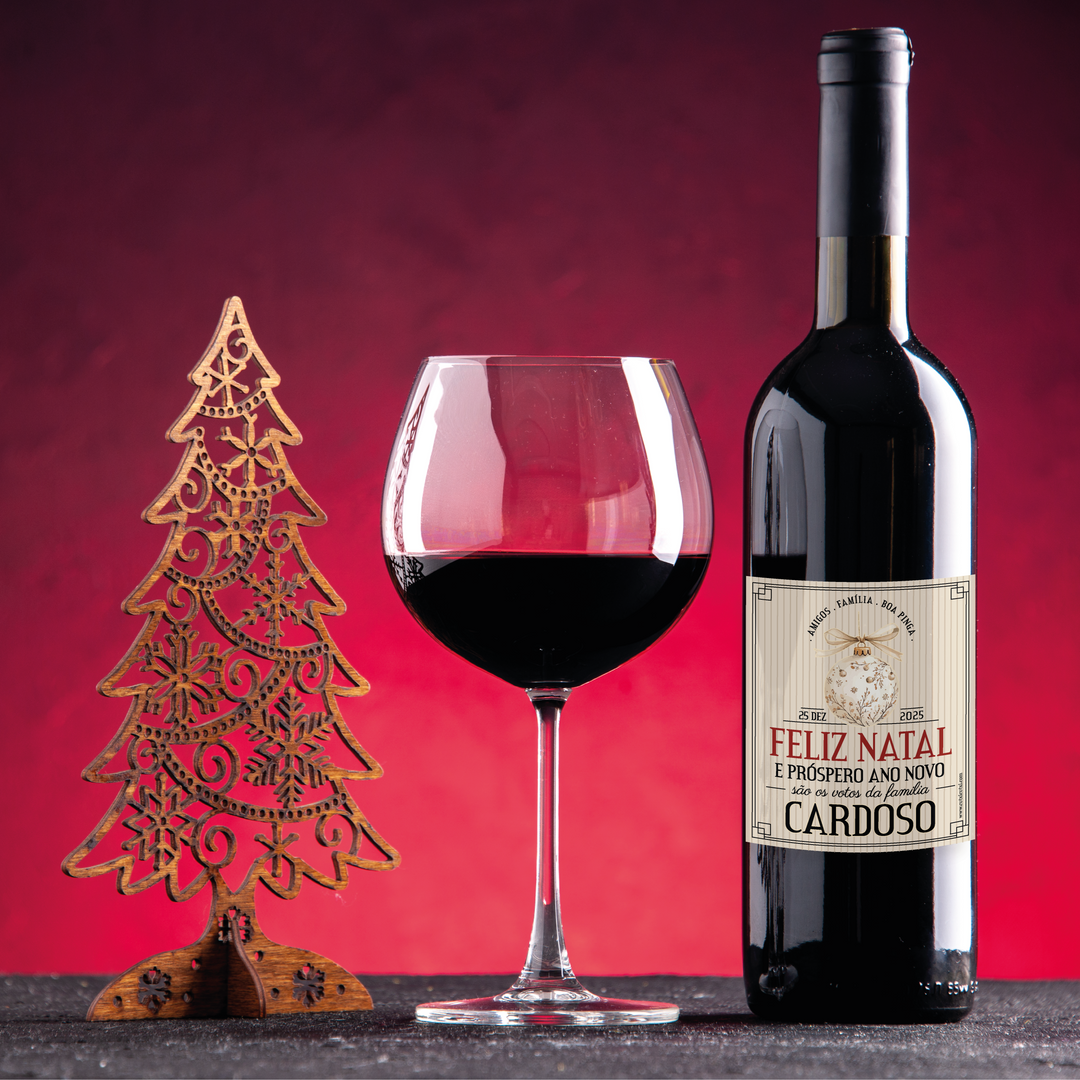 Rótulo Personalizado para Garrafa – Natal 2025