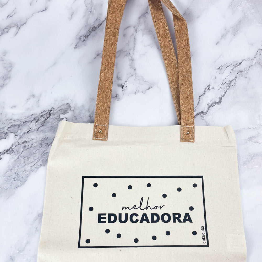 Saco Melhor Educadora - Cutxi Cutxi - Presentes Personalizados